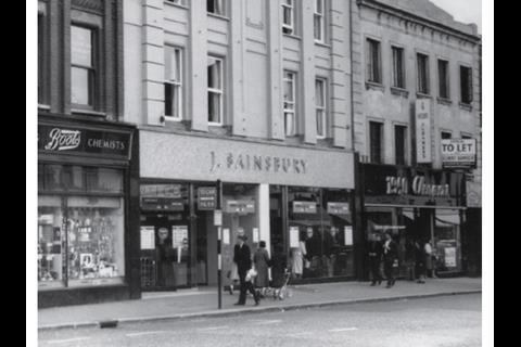 Sainsbury's Croydon store, 1950